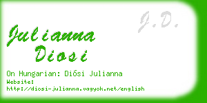 julianna diosi business card